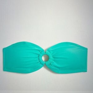 NWT JCrew Mid-Rise Swimsuit- Bikini Top Size L and Bottom Size M Chrome Green